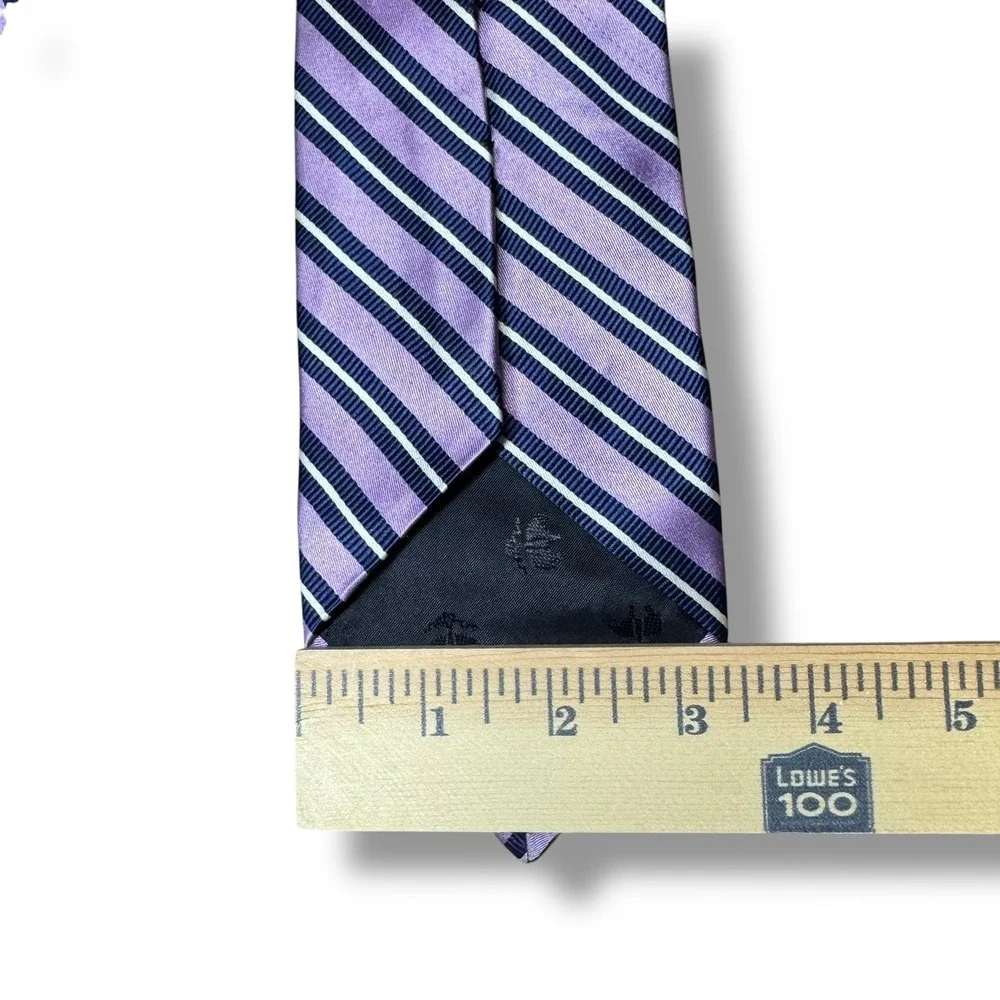 Brooks Brothers Silk Repp Stripe‎ Tie Purple Navy Classic Menswear Business